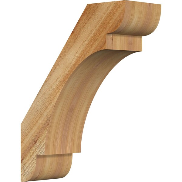 Ekena Millwork 6"W x 16"D x 20"H Olympic Rough Sawn Knee Brace, Western Red Cedar BRC06X16X20OLY00RWR - main
